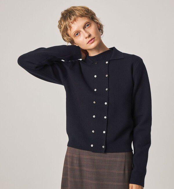 STEVEN ALAN「＜Steven Alan＞コットン カシミヤ ダブルブレステッド カーディガン」|カーディガン|