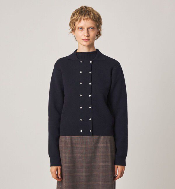 STEVEN ALAN「＜Steven Alan＞コットン カシミヤ ダブルブレステッド カーディガン」|カーディガン|