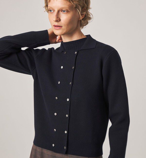 STEVEN ALAN「＜Steven Alan＞コットン カシミヤ ダブルブレステッド カーディガン」|カーディガン|
