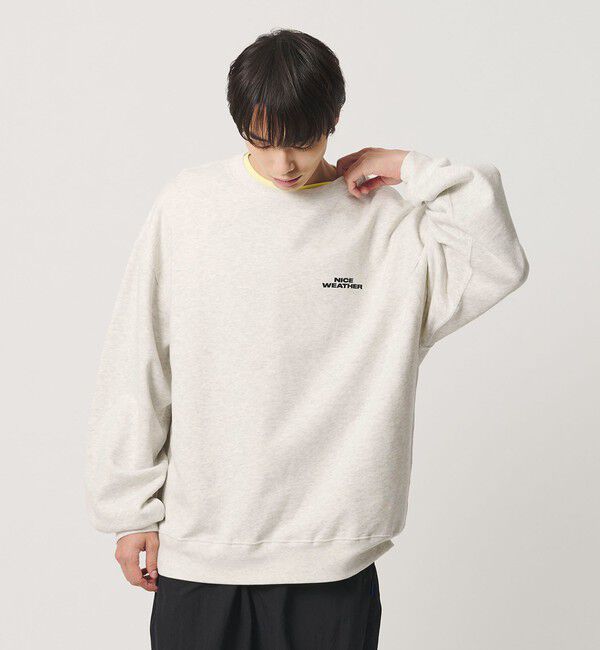 NICE WEATHER「＜NICE WEATHER＞ロゴ スウェット」|Tシャツ・カットソー|LT.GRAY