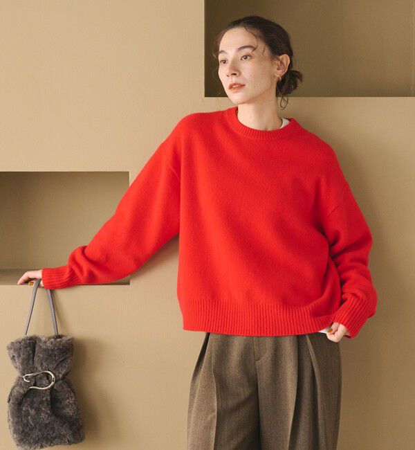 BEAUTY&YOUTH UNITED ARROWS「ウールカシミヤ アクア クルーネックニット」|ニット・セーター|
