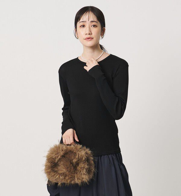 UNITED ARROWS「コットン テレコ クルーネック カットソー」|Tシャツ・カットソー|