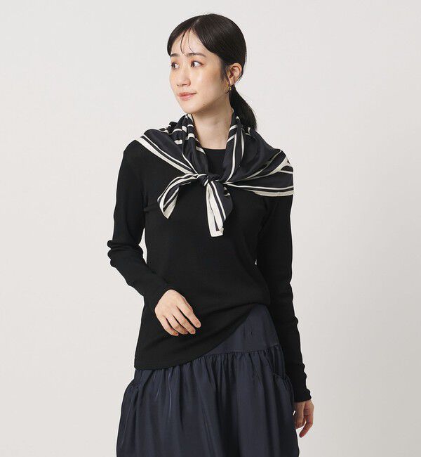UNITED ARROWS「コットン テレコ クルーネック カットソー」|Tシャツ・カットソー|