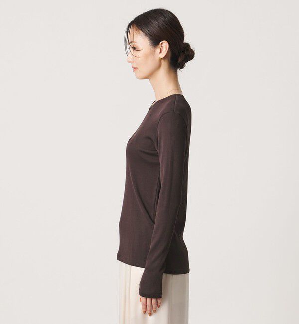 UNITED ARROWS「コットン テレコ クルーネック カットソー」|Tシャツ・カットソー|