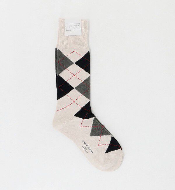 UNITED ARROWS「アーガイル ソックス」|ソックス|OFF WHITE