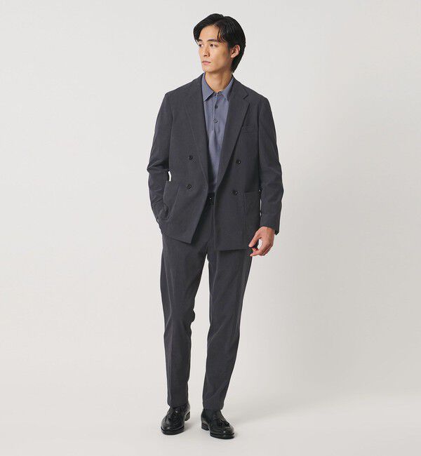 UNITED ARROWS「ライト コーデュロイ １プリーツ テーパード パンツ UA COZY ウォッシャブル ヨコストレッチ」|スラックス|