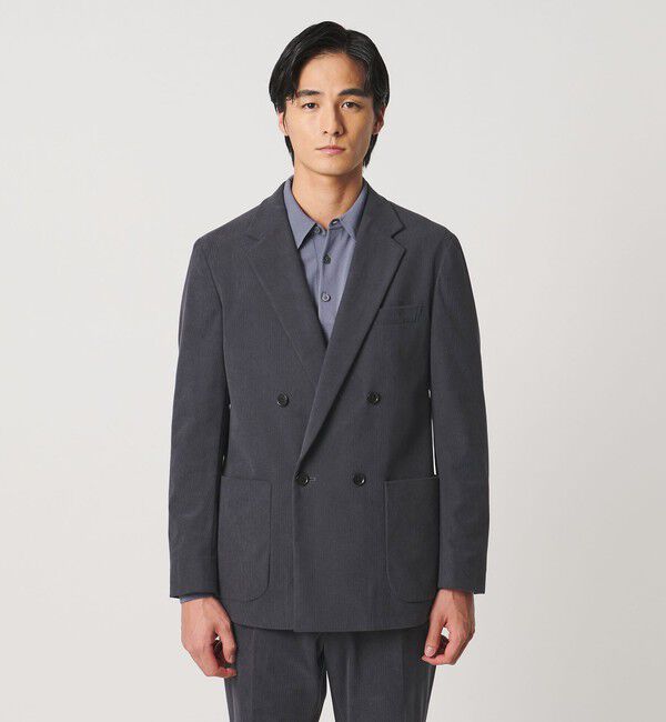 UNITED ARROWS「ライト コーデュロイ ダブル 4ボタン テーラードジャケット UA COZY ウォッシャブル ヨコストレッチ」|テーラードジャケット|