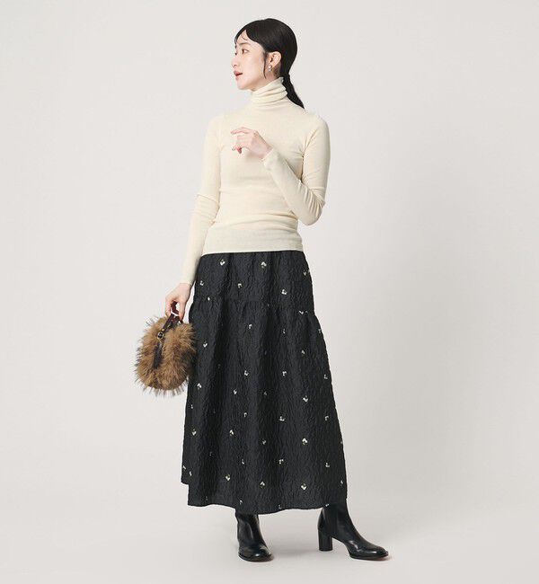 UNITED ARROWS「18G フィットリブ タートルネック ニット」|ニット・セーター|