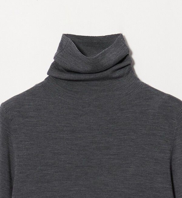 UNITED ARROWS「18G フィットリブ タートルネック ニット」|ニット・セーター|
