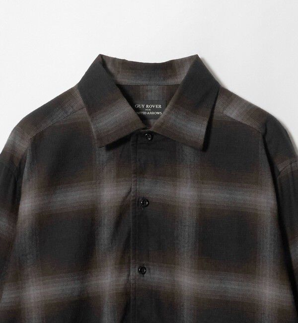 UNITED ARROWS「＜GUY ROVER＞オンブレチェック ワンピースカラー シャツ」|シャツ・ブラウス|