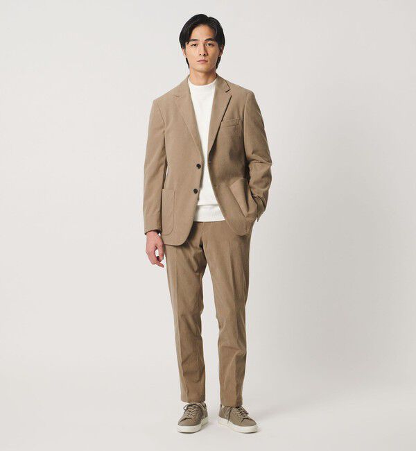 UNITED ARROWS「ライト コーデュロイ シングル 2ボタン テーラードジャケット UA COZY ウォッシャブル ヨコストレッチ」|テーラードジャケット|