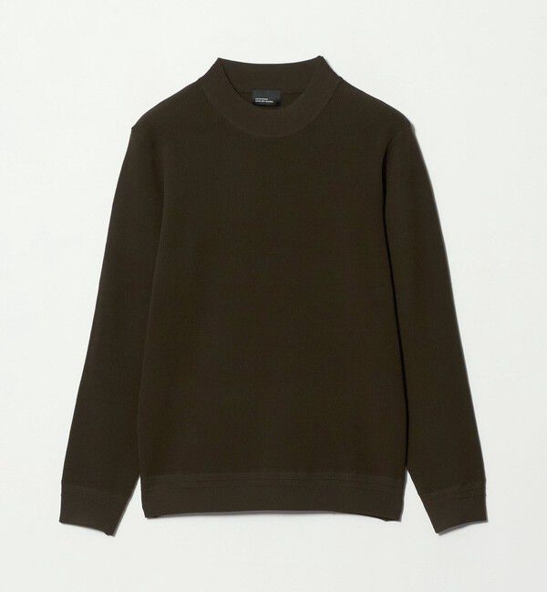 UNITED ARROWS green label relaxing「【WEB限定】JUST fit デイリー アゼ モックネック ニット」|ニット・セーター|DK.BROWN