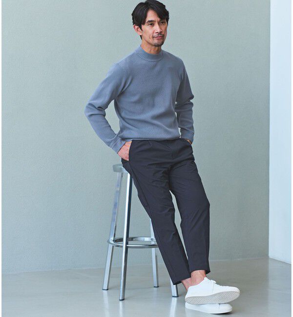 UNITED ARROWS green label relaxing「【WEB限定】JUST fit デイリー アゼ モックネック ニット」|ニット・セーター|