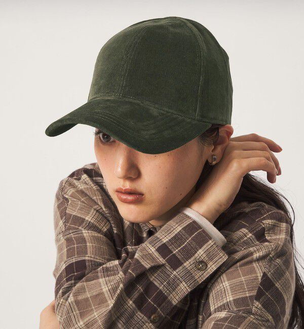 UNITED ARROWS green label relaxing「コーデュロイ キャップ 2 UVカット」|キャップ・キャスケット|OLIVE