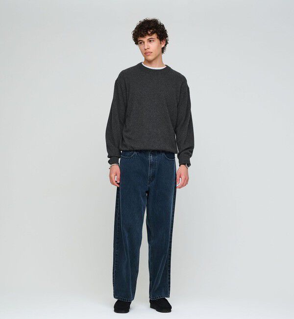 UNITED ARROWS green label relaxing「FINE BASIC カシミヤ クルーネック ニット」|ニット・セーター|