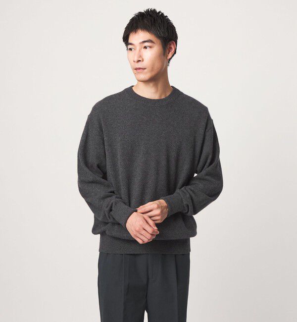 UNITED ARROWS green label relaxing「FINE BASIC カシミヤ クルーネック ニット」|ニット・セーター|