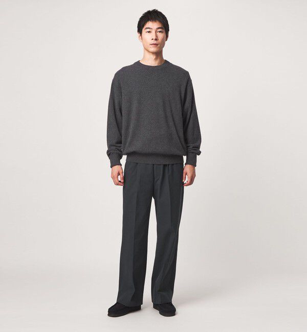 UNITED ARROWS green label relaxing「FINE BASIC カシミヤ クルーネック ニット」|ニット・セーター|