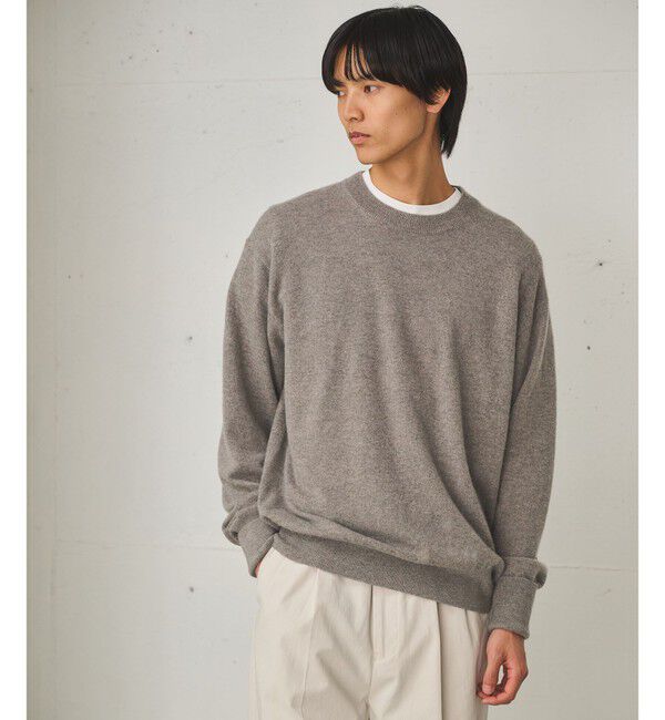 UNITED ARROWS green label relaxing「FINE BASIC カシミヤ クルーネック ニット」|ニット・セーター|MOCA