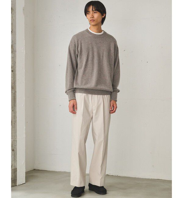 UNITED ARROWS green label relaxing「FINE BASIC カシミヤ クルーネック ニット」|ニット・セーター|
