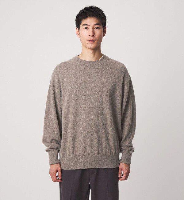UNITED ARROWS green label relaxing「FINE BASIC カシミヤ クルーネック ニット」|ニット・セーター|