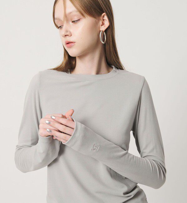 ER「＜ER＞ロングスリーブ Tシャツ」|Tシャツ・カットソー|LT.GRAY