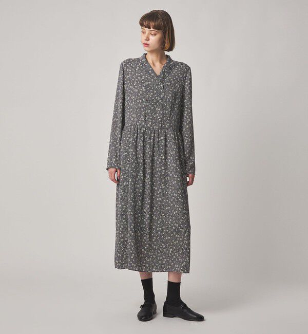 STEVEN ALAN「＜Steven Alan＞ドット フラワー ワンピース」|ワンピース|NAVY
