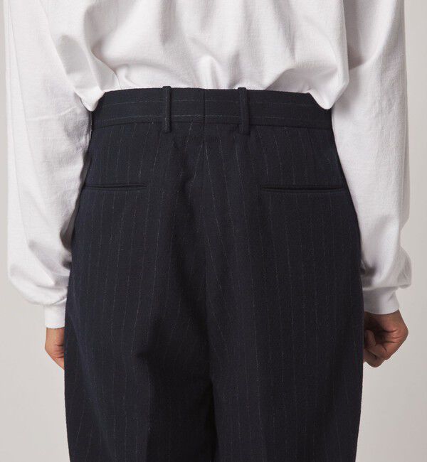 STEVEN ALAN「＜Steven Alan＞ ブラッシュド フランネル インツープリーツ ドレス トラウザーズ II」|スラックス|