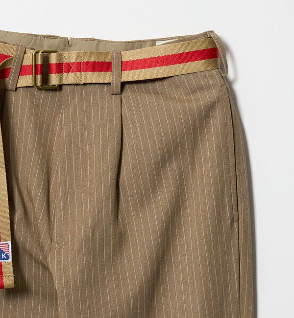 BEAUTY&YOUTH UNITED ARROWS「【別注】＜BURK＞ベルトパンツ ベージュ」|チノ|