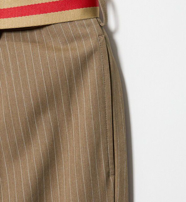 BEAUTY&YOUTH UNITED ARROWS「【別注】＜BURK＞ベルトパンツ ベージュ」|チノ|