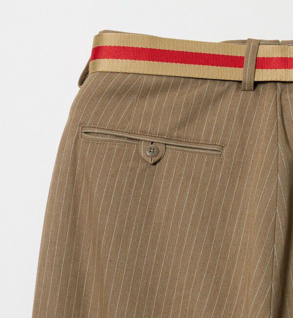 BEAUTY&YOUTH UNITED ARROWS「【別注】＜BURK＞ベルトパンツ ベージュ」|チノ|