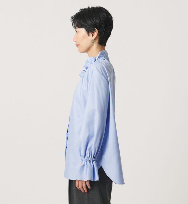 UNITED ARROWS「フリルカラー フレアスリーブ ブラウス」|シャツ・ブラウス|