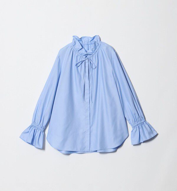 UNITED ARROWS「フリルカラー フレアスリーブ ブラウス」|シャツ・ブラウス|