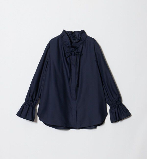 UNITED ARROWS「フリルカラー フレアスリーブ ブラウス」|シャツ・ブラウス|