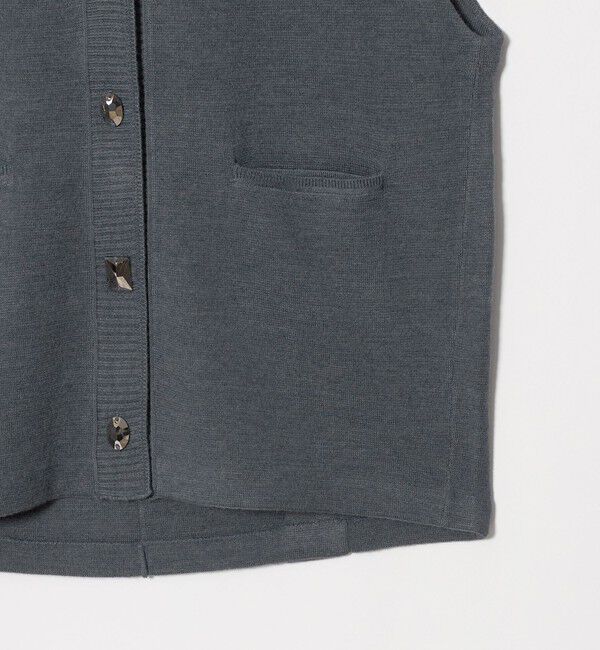 UNITED ARROWS「＜MARILYN MOON＞マルチ ボタン Vネック ベスト」|ベスト・ジレ|