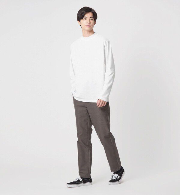 UNITED ARROWS green label relaxing「【WEB限定】JUST fit デイリーモック 長袖 Tシャツ -吸水速乾・抗菌-」|Tシャツ・カットソー|