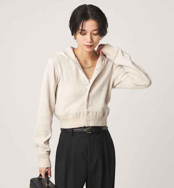 UNITED ARROWS green label relaxing「【別注】＜FAITH MILLS＞フード カーディガン」|カーディガン|OFF WHITE