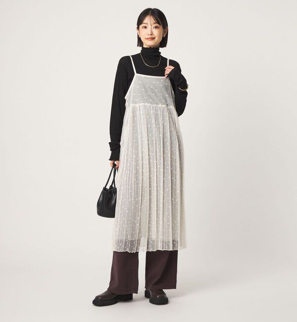 UNITED ARROWS green label relaxing「シシュウ チュール ワンピース」|ワンピース|