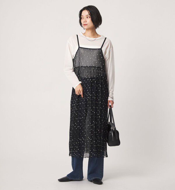 UNITED ARROWS green label relaxing「シシュウ チュール ワンピース」|ワンピース|