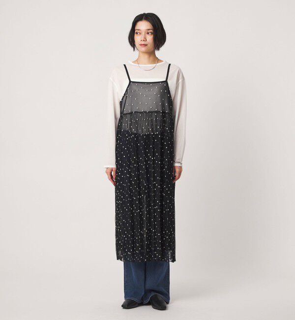 UNITED ARROWS green label relaxing「シシュウ チュール ワンピース」|ワンピース|