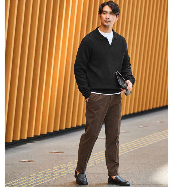 UNITED ARROWS green label relaxing「【WEB限定】JUST fit コーデュロイ 1プリーツ イージーパンツ」|その他|