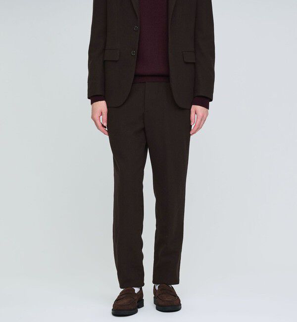 UNITED ARROWS green label relaxing「ウォッシャブル ホームスパン ナロー ユーティリティパンツ S2 -ストレッチ-」|その他|DK.BROWN