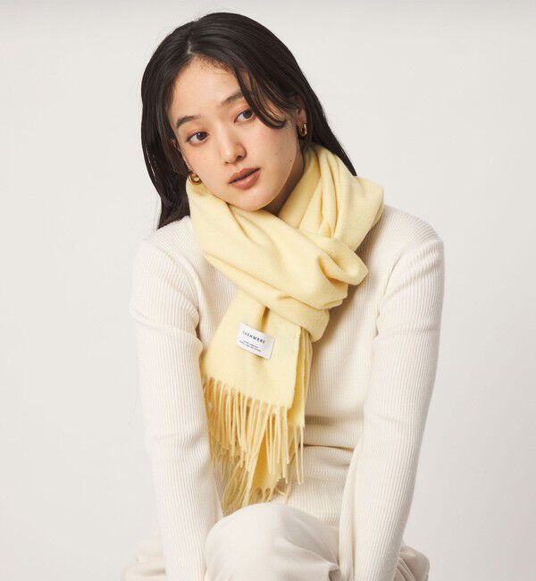 UNITED ARROWS green label relaxing「カシミヤマフラー」|ストール|YELLOW