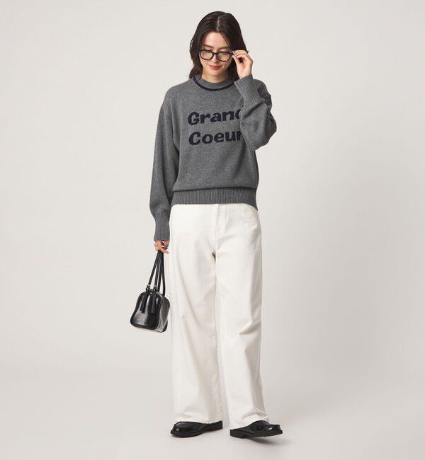 UNITED ARROWS green label relaxing「ロゴ ニット プルオーバー」|ニット・セーター|