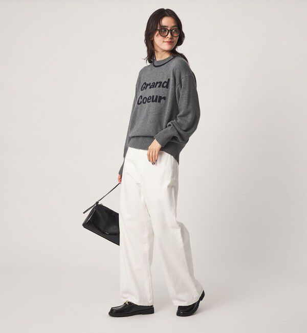 UNITED ARROWS green label relaxing「ロゴ ニット プルオーバー」|ニット・セーター|