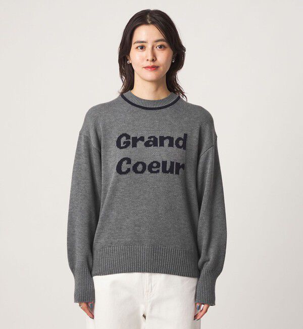 UNITED ARROWS green label relaxing「ロゴ ニット プルオーバー」|ニット・セーター|