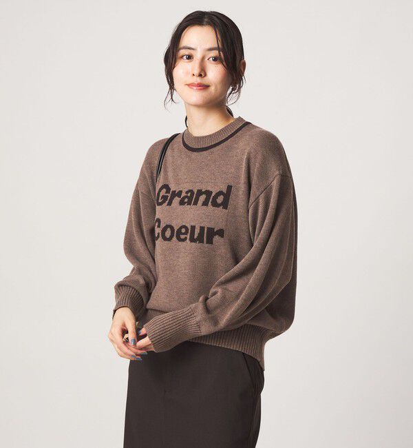 UNITED ARROWS green label relaxing「ロゴ ニット プルオーバー」|ニット・セーター|