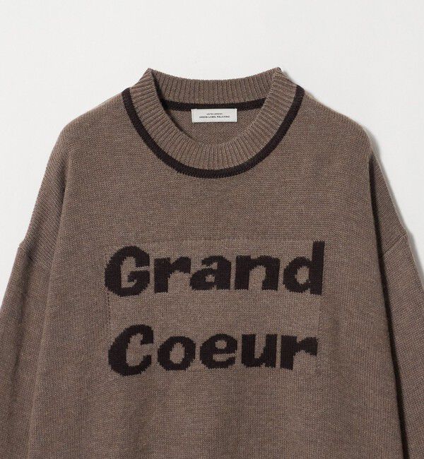 UNITED ARROWS green label relaxing「ロゴ ニット プルオーバー」|ニット・セーター|