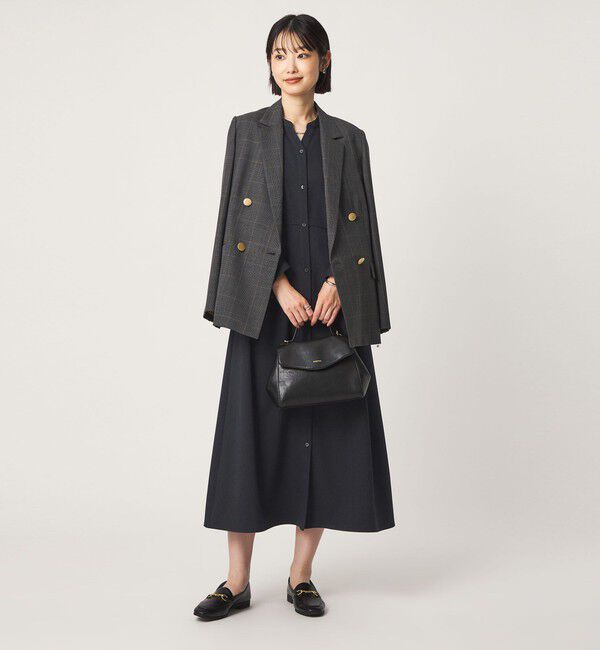 UNITED ARROWS green label relaxing「ダブルタック ワンピース ウォッシャブル」|ワンピース|NAVY