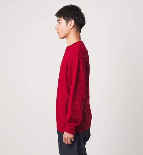 UNITED ARROWS green label relaxing「ハミルトンラムズウール ナイロン ワイドネック ニット」|ニット・セーター|