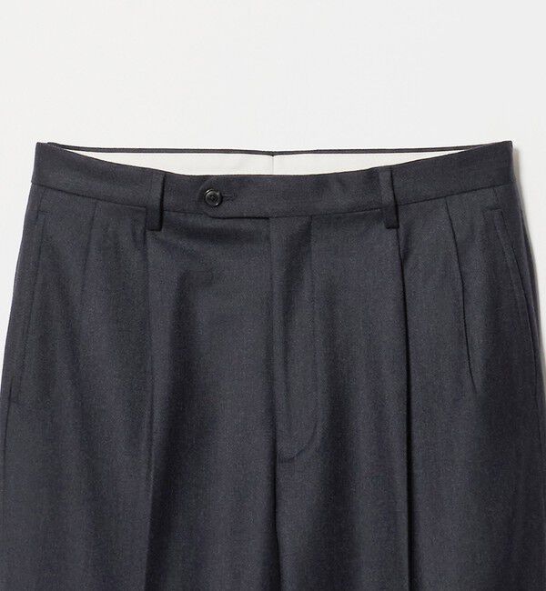 UNITED ARROWS green label relaxing「GLR CLOTH フラノ RLX/RG 2プリーツ スラックス セットアップパンツ」|スラックス|